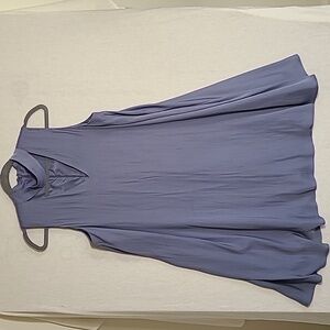 Gianni Bini Sleeveless Halter Cornflower Blue Flowy Dress Size Medium